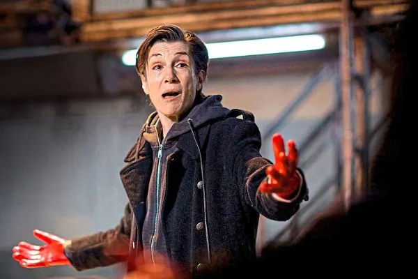 Harriet Walter as Brutus. Phyllida Lloyd: 'The project was originally to try to help redress the imbalance of opportunities for women in the theatre' 